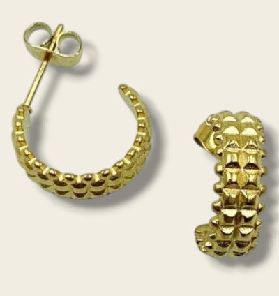 Boucles d'oreilles créoles dorées élégantes