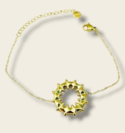 Bracelet Doré avec Charm Étoilé